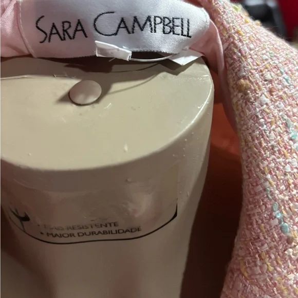 Sara Campbell Textured Pink Blazer and Skirt Set - Picture 6 of 6